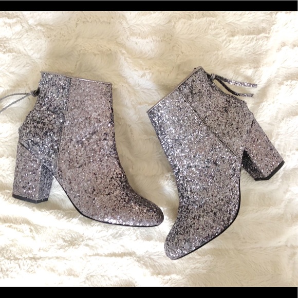 steve madden glitter ankle boots